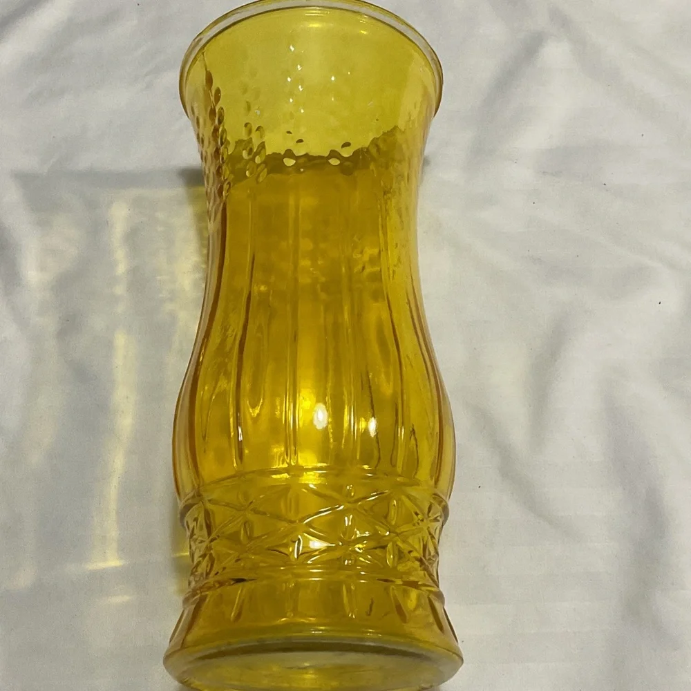 Yellow Glass Vase